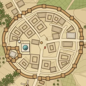 A desert town drawn by the generator: a medina of courtyard houses